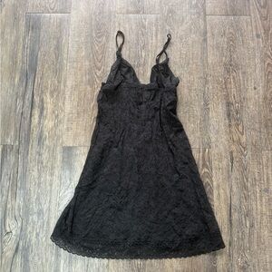 Victoria's Secret Black Lace Chemise